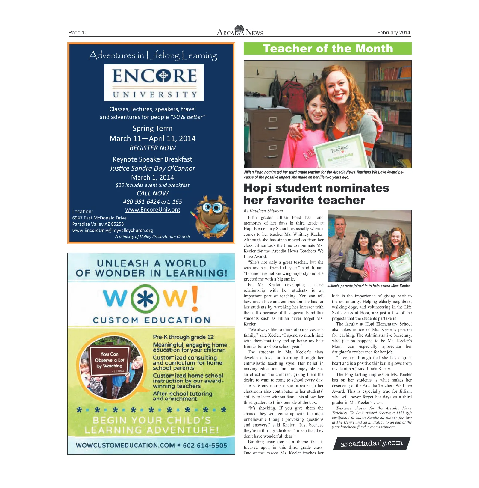 February 2014, page 10