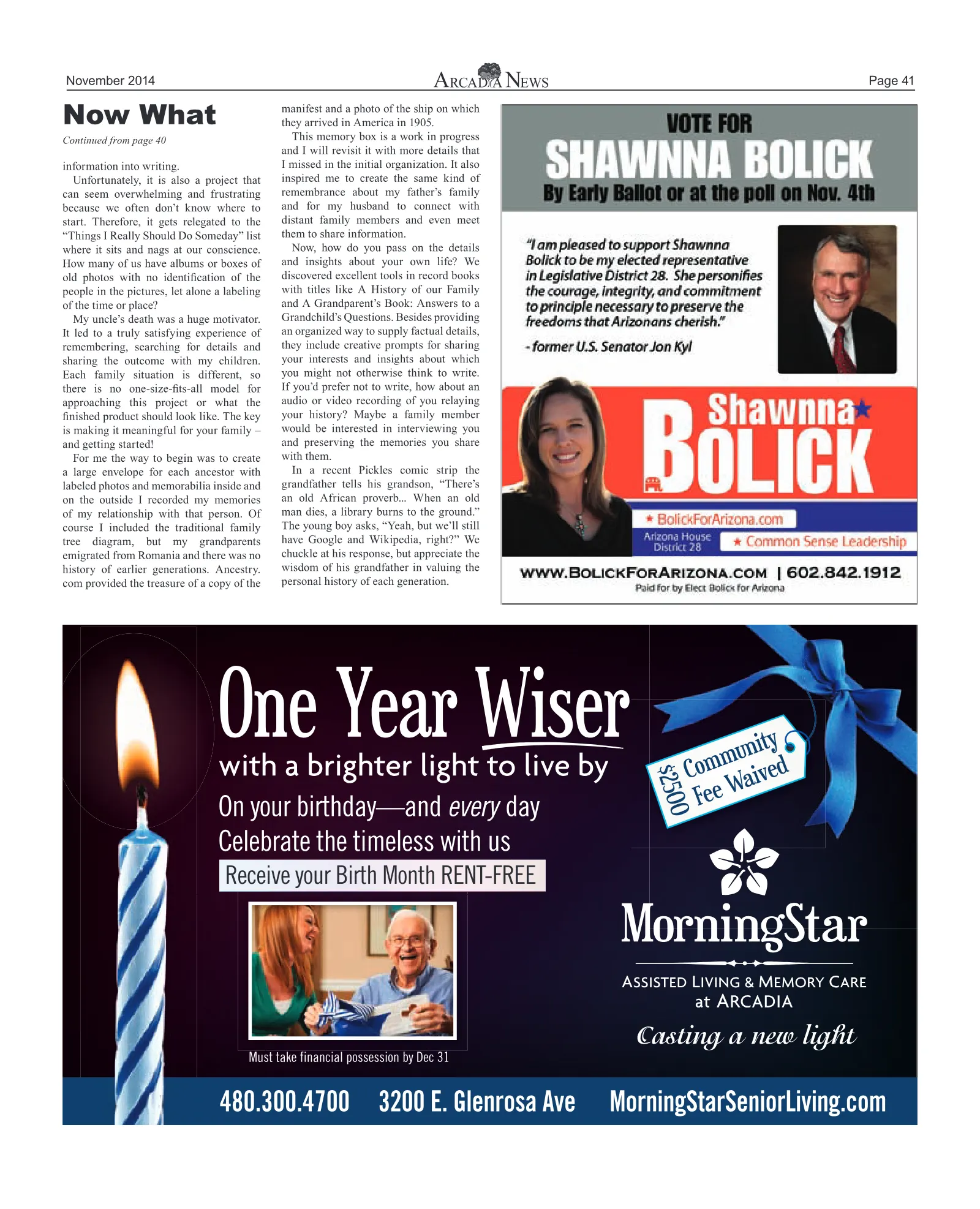 November 2014, page 41
