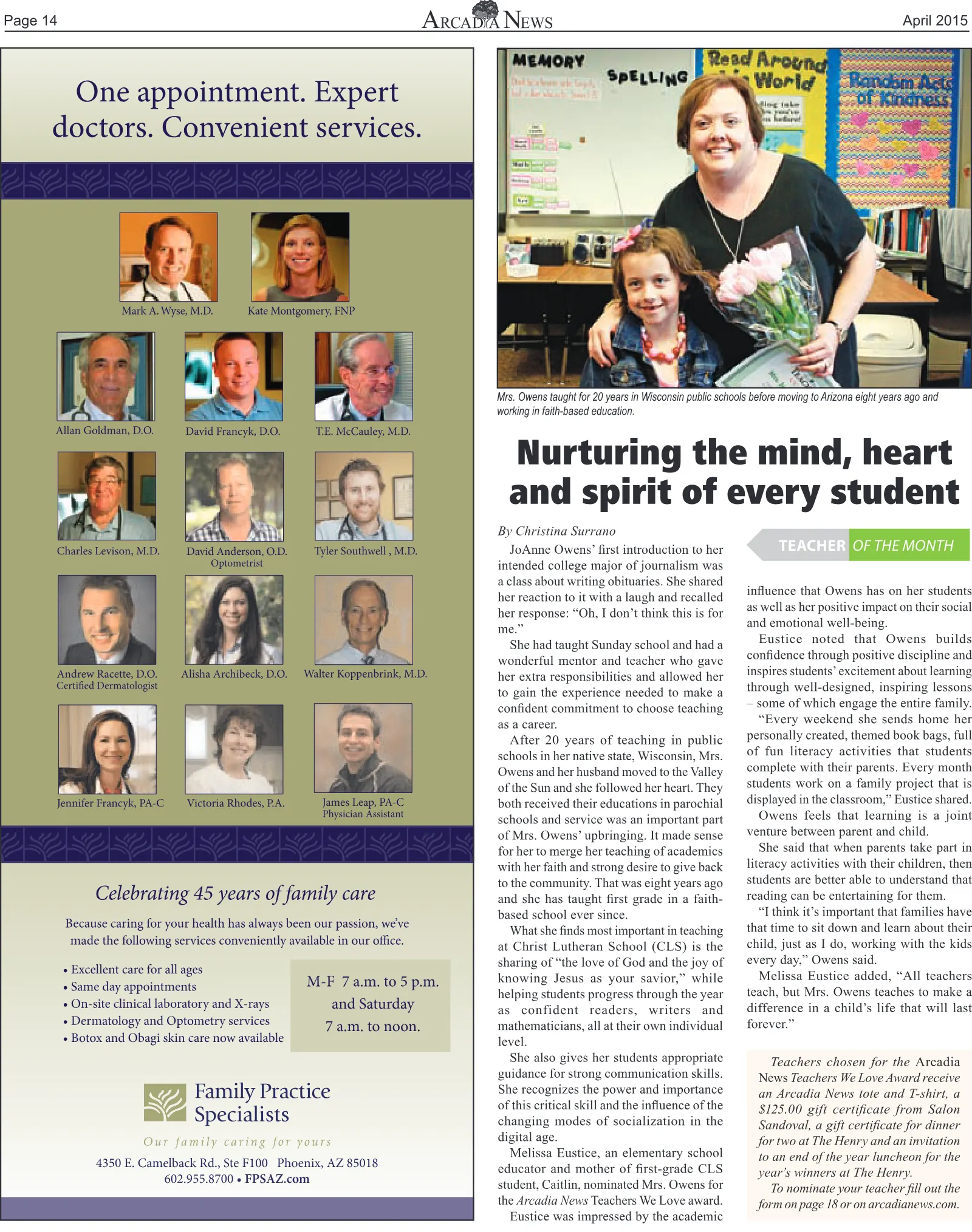 April 2015, page 14